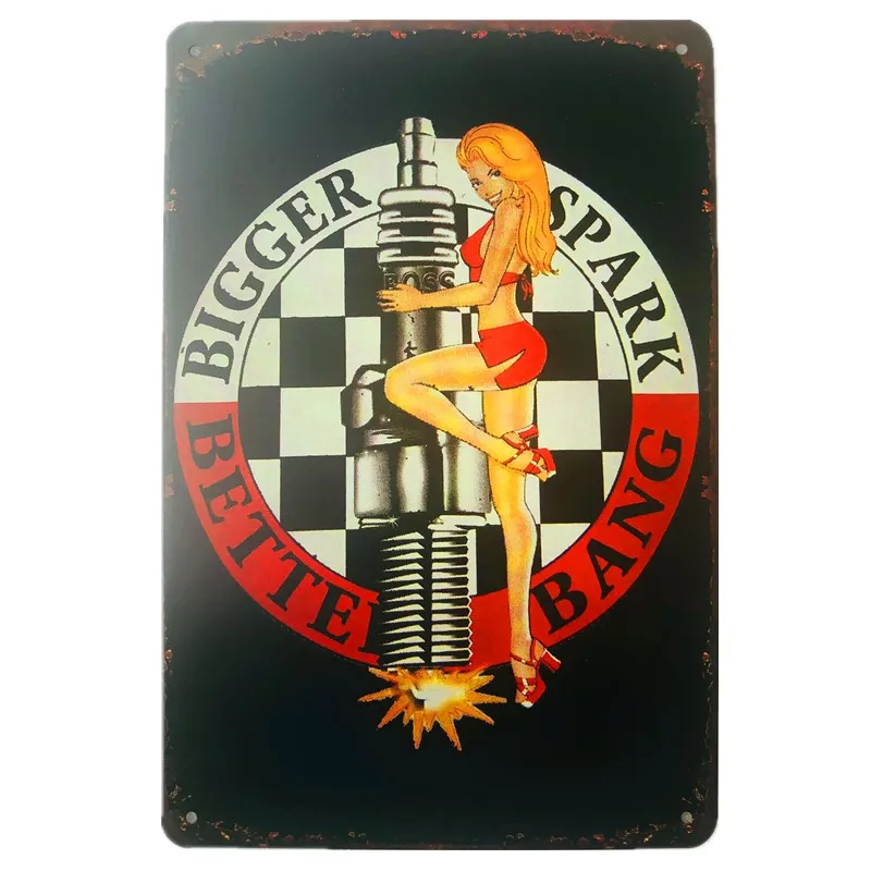 Bigger Spark Metal Tin Plaque Metal Sign Pin Up Art Poster Plates for Bar Shop Bar Club Home Wall Decor
Bigger Spark Metal Tin Plaque Metal Sign Pin Up Art Poster Plates for Bar Shop Bar Club Home Wall Decor