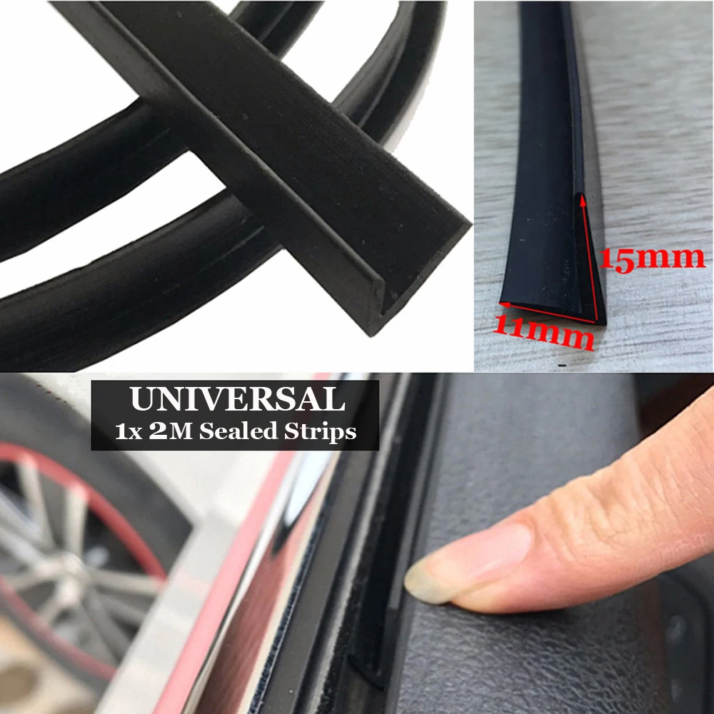 Black 2M Car Door Casement Trim Edge Moulding Rubber Noise Weatherstrip Seal Strip
Black 2M Car Door Casement Trim Edge Moulding Rubber Noise Weatherstrip Seal Strip
