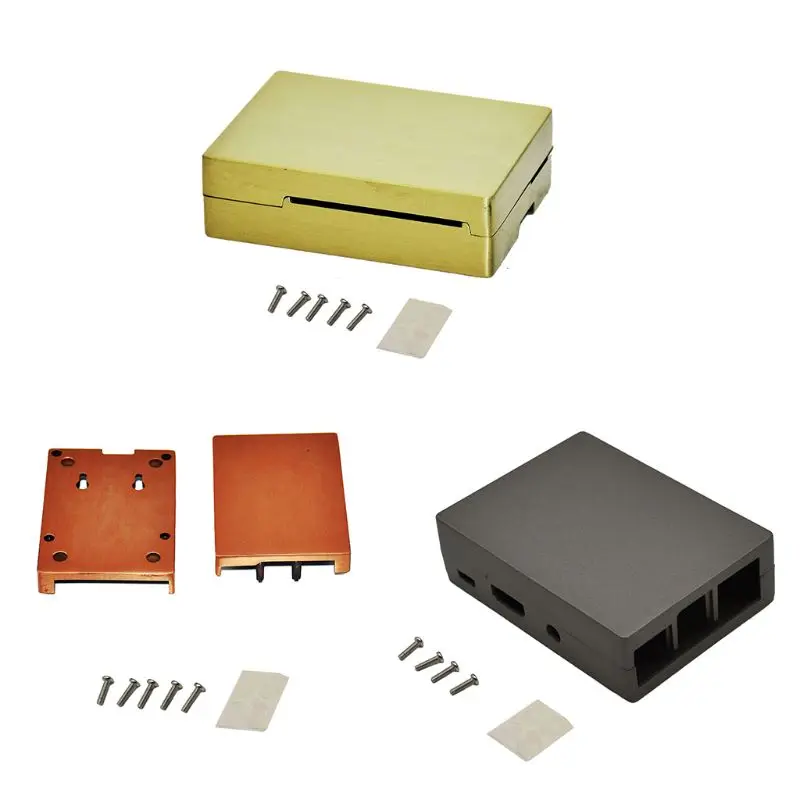 Aluminum Alloy Copper Case Metal Enclosure Protective Cover Shell for Raspberry Pi 3 Model B/B+/Pi 2 Model B/B+ Accessories
Aluminum Alloy Copper Case Metal Enclosure Protective Cover Shell for Raspberry Pi 3 Model B/B+/Pi 2 Model B/B+ Accessories