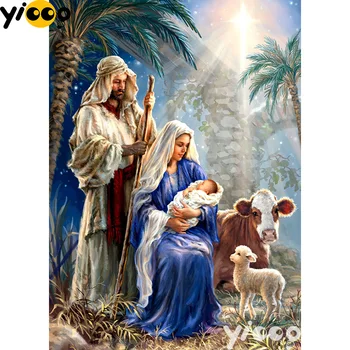 Full Square/Round drill diamond Painting Birth of jesus 5D DIY diamond embroidery Rhinestones mosaic Decoration AX0907 
Full Square/Round drill diamond Painting Birth of jesus 5D DIY diamond embroidery Rhinestones mosaic Decoration AX0907