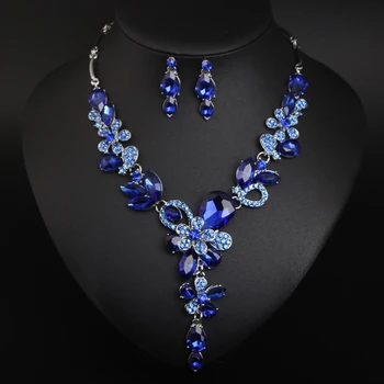 Crystal Flower Necklace Earring Set Bridal Jewelry Set Women Fashion Banquet Accessories Wedding Accessories
Crystal Flower Necklace Earring Set Bridal Jewelry Set Women Fashion Banquet Accessories Wedding Accessories