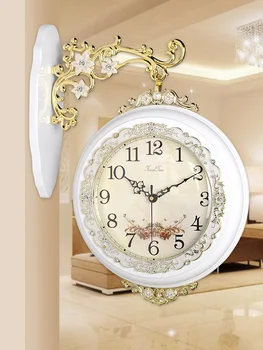 Double Sided Luxury Wall Clock Modern Design Creative Living Room Nordic Wall Clock Silent Europe Style Klok Home Watch JJ60WC
Double Sided Luxury Wall Clock Modern Design Creative Living Room Nordic Wall Clock Silent Europe Style Klok Home Watch JJ60WC