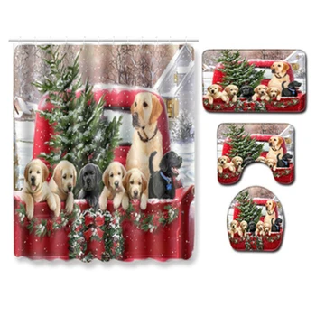 4pcs/Set Christmas Farmhouse Truck Printing Shower Curtain Pine Fir Tree Bathroom Mat Waterproof Durable
4pcs/Set Christmas Farmhouse Truck Printing Shower Curtain Pine Fir Tree Bathroom Mat Waterproof Durable