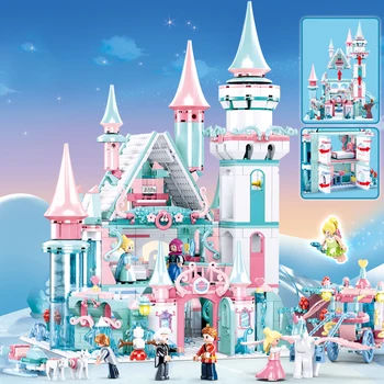 Snow World Series Elsa`s Magical Ice Castle Dream Princess Queen Anna Model Figures Building Blocks Compatible Lepining Friend
Snow World Series Elsa`s Magical Ice Castle Dream Princess Queen Anna Model Figures Building Blocks Compatible Lepining Friend