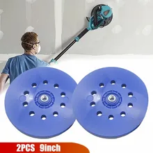 2* 9in Sanding Pad Sanding Disc W/10 Hole 14mm Thread M14 For Cleaning Tools Drywall Dustless Sander Accessories
2* 9in Sanding Pad Sanding Disc W/10 Hole 14mm Thread M14 For Cleaning Tools Drywall Dustless Sander Accessories