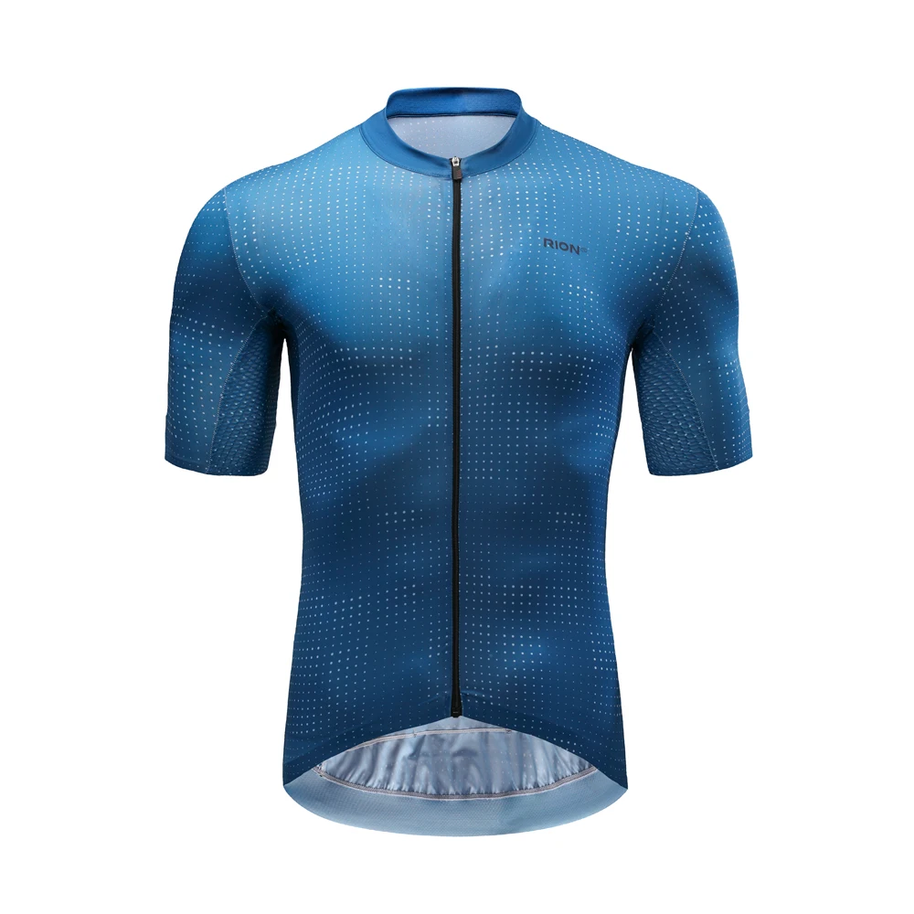 RION Men Cycling Jersey 2020 Short Sleeve MTB Road Bike Jersey Stripes Breathable Mountain Bicycle Jersey Maillot Ciclismo