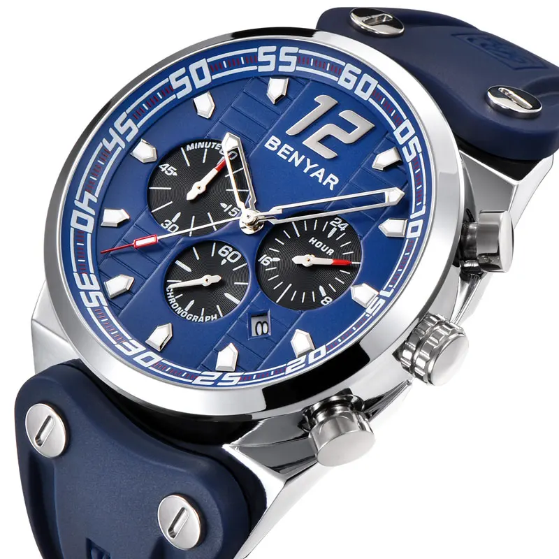 BENYAR brand casual fashion men's quartz watch military waterproof leather chronograph calendar table black men's sports watch.1
BENYAR brand casual fashion men's quartz watch military waterproof leather chronograph calendar table black men's sports watch.1