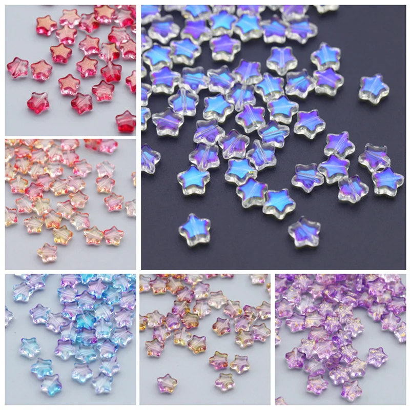 50/100Pcs Mixed AB Gradient Color Star Czech Glass Beads For Jewelry Making Handmade Necklace Bracelet Earrings Diy Accessory
50/100Pcs Mixed AB Gradient Color Star Czech Glass Beads For Jewelry Making Handmade Necklace Bracelet Earrings Diy Accessory
