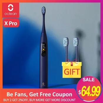 Oclean X Pro Sonic Electric Toothbrush Global Version IPX7 Ultrasonic Automatic Fast Charging Tooth Brush Touch Screen Adult
Oclean X Pro Sonic Electric Toothbrush Global Version IPX7 Ultrasonic Automatic Fast Charging Tooth Brush Touch Screen Adult