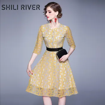2020 spring summer fashion designer dress for women short sleeve slim casual lace floral elegant gorgeous dresses blue yellow
2020 spring summer fashion designer dress for women short sleeve slim casual lace floral elegant gorgeous dresses blue yellow