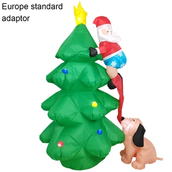 Inflated Christmas Tree Santa Claus With Chasing Dog Christmas Decoration Self-inflate Xmas Air Blown Yard Garden Home Decor 
Inflated Christmas Tree Santa Claus With Chasing Dog Christmas Decoration Self-inflate Xmas Air Blown Yard Garden Home Decor