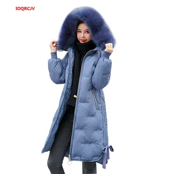 Winter Parkas 2019 New Elegant Hooded Thick Long Women's Fur Collar Jacket Winter Female Cotton Padded Outerwear Coats W1340
Winter Parkas 2019 New Elegant Hooded Thick Long Women's Fur Collar Jacket Winter Female Cotton Padded Outerwear Coats W1340