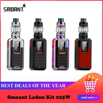 Smoant Ladon Kit 225W TC Box Mod 0.96inch OLED Screen Temperature Control Dual 18650 with 6ML 0.6/0.5ohm Sub-ohm Tank Vape Kit
Smoant Ladon Kit 225W TC Box Mod 0.96inch OLED Screen Temperature Control Dual 18650 with 6ML 0.6/0.5ohm Sub-ohm Tank Vape Kit