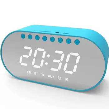 LED Mirror Alarm Clock Digital Snooze Table Clock Wake Up Light Electronic Large Time Temperature Display Home Decoration Clock
LED Mirror Alarm Clock Digital Snooze Table Clock Wake Up Light Electronic Large Time Temperature Display Home Decoration Clock