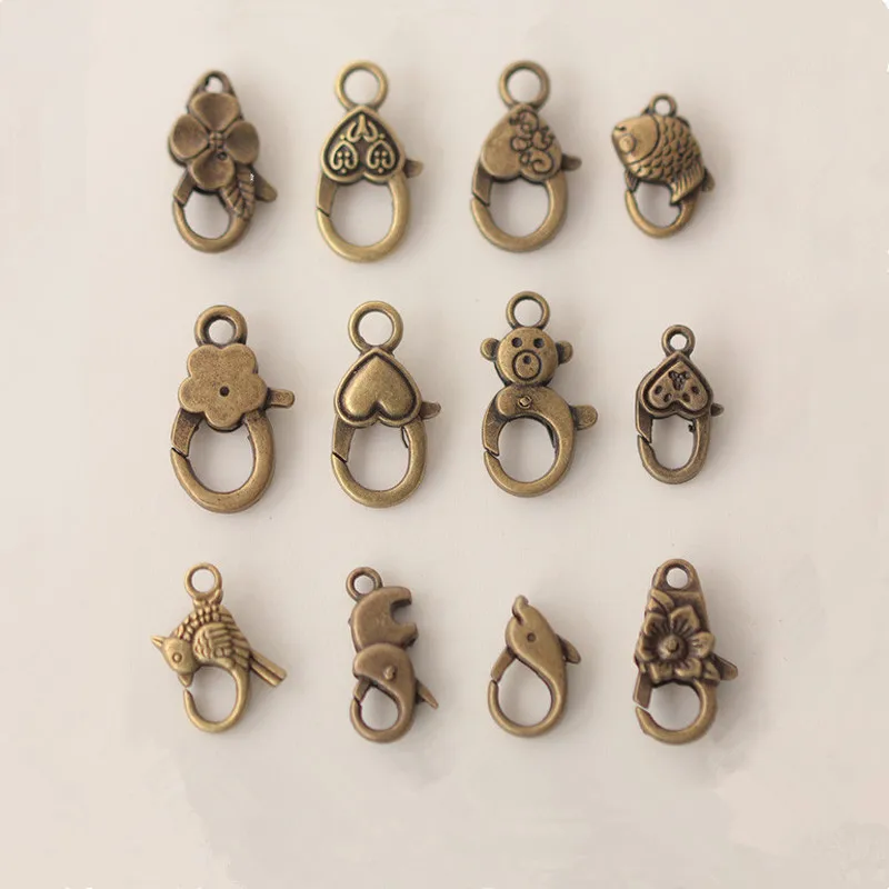 2pcs Retro copper metal lobster clasp clips hook keychain Jewelry Making Supplies DIY Bag Key Buckle Hooks Jewelry Findings
2pcs Retro copper metal lobster clasp clips hook keychain Jewelry Making Supplies DIY Bag Key Buckle Hooks Jewelry Findings
