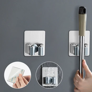 Wall Mounted Stainless Steel Mop Holder Punch Free Waterproof Mop Hook for Kitchen Bathroom K888
Wall Mounted Stainless Steel Mop Holder Punch Free Waterproof Mop Hook for Kitchen Bathroom K888