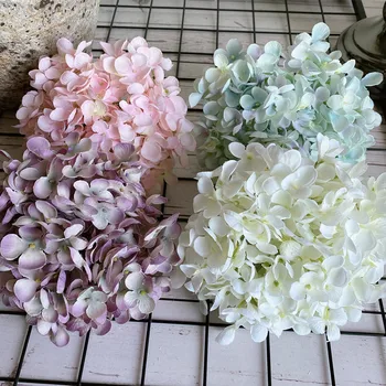 Large well made Nordic style Hydrangea flower heads silk artificial flowers diy projects supplies white flores 
Large well made Nordic style Hydrangea flower heads silk artificial flowers diy projects supplies white flores