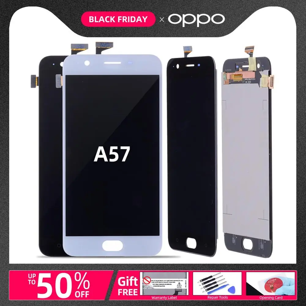 5.2" Original Display For OPPO A57 LCD Touch Screen For OPPO A57 LCD Display Digitizer Assembly Replacement Black White
5.2" Original Display For OPPO A57 LCD Touch Screen For OPPO A57 LCD Display Digitizer Assembly Replacement Black White