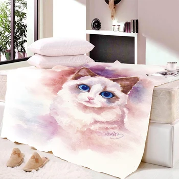 Cat Throw Blanket on Sofa 3D Animal Plush Sherpa Blanket Lovely Pet Bedspreads Fur Print Thin Quilt 150x200cm
Cat Throw Blanket on Sofa 3D Animal Plush Sherpa Blanket Lovely Pet Bedspreads Fur Print Thin Quilt 150x200cm