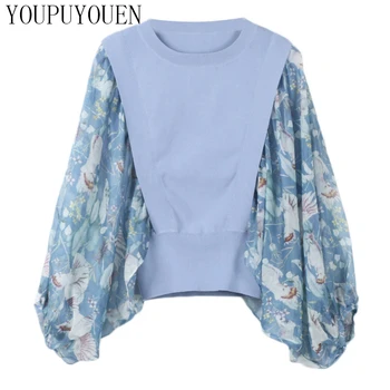 Chiffon Long Sleeve Stitching Loose Knitted Shirt Women 2020 Summer Fashion Ladies Thin Knit Top Pullover Sweater Jumper Clothes
Chiffon Long Sleeve Stitching Loose Knitted Shirt Women 2020 Summer Fashion Ladies Thin Knit Top Pullover Sweater Jumper Clothes