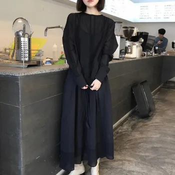 2020 Korean Japanese Maxi Dress Summer Casual Elegant Office Ladies Women Long Dresses Lace-up High Waist Female Vestidos Belt
2020 Korean Japanese Maxi Dress Summer Casual Elegant Office Ladies Women Long Dresses Lace-up High Waist Female Vestidos Belt