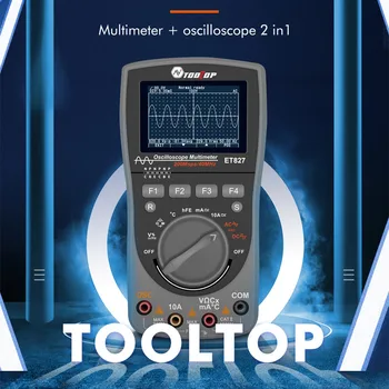 Oscilloscope Intelligent 2 in 1Digital 40MHz 200Msps/S Oscilloscope 6000Counts True RMS Multimeter 83X160X32mm
Oscilloscope Intelligent 2 in 1Digital 40MHz 200Msps/S Oscilloscope 6000Counts True RMS Multimeter 83X160X32mm