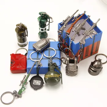 2020 Game PUBG Keychain Cosplay Props Stun grenade smoke grenade shard grenade gun weapon toy key chain Christmas
2020 Game PUBG Keychain Cosplay Props Stun grenade smoke grenade shard grenade gun weapon toy key chain Christmas