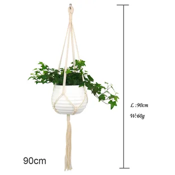 Macrame Plant Hanger Indoor Outdoor Hanging Plant Holder Hanging Planter Stand Flower Pots for Decorations HKS99 
Macrame Plant Hanger Indoor Outdoor Hanging Plant Holder Hanging Planter Stand Flower Pots for Decorations HKS99