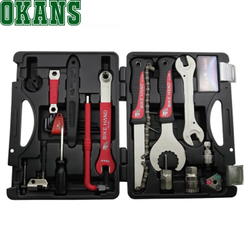 18 in 1 Durable Mutifunctional Bicycle Repair Tool Set Portable Tool Box Set Hex Key Wrench Remover Crank Puller Cycling Tools
18 in 1 Durable Mutifunctional Bicycle Repair Tool Set Portable Tool Box Set Hex Key Wrench Remover Crank Puller Cycling Tools