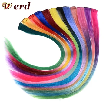 WERD Clip-In One Piece For Ombre Hair Extensions Pure Color Straight Long Synthetic Hair Fake Hair Pieces Clip In 2 Tone Hair
WERD Clip-In One Piece For Ombre Hair Extensions Pure Color Straight Long Synthetic Hair Fake Hair Pieces Clip In 2 Tone Hair