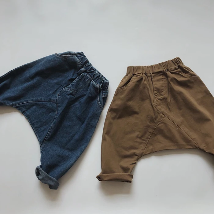 Korean Style Baby Boys Girls Cowboy Pants Kids Casual Elastic Waist Pant Children's Clothing Autumn Baby Boys Girls Jeans 46 H4414825a2df74f7ab40f177d9c124c37r