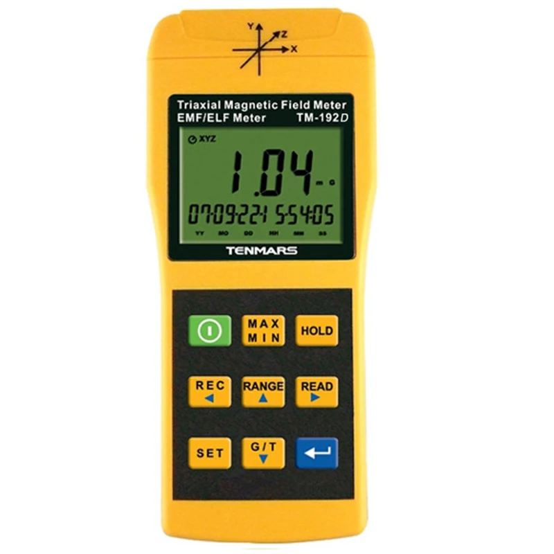 TENMARS TM-192D 3-axis EMF Meter Use For Measuring Electromagnetic Fields of Extremely Low Frequency(ELF) of 30 to 300Hz.
TENMARS TM-192D 3-axis EMF Meter Use For Measuring Electromagnetic Fields of Extremely Low Frequency(ELF) of 30 to 300Hz.