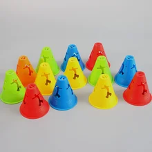New 10Pcs Sport Football Soccer Rugby Training Cone Cylinder Outdoor Football Train 
New 10Pcs Sport Football Soccer Rugby Training Cone Cylinder Outdoor Football Train