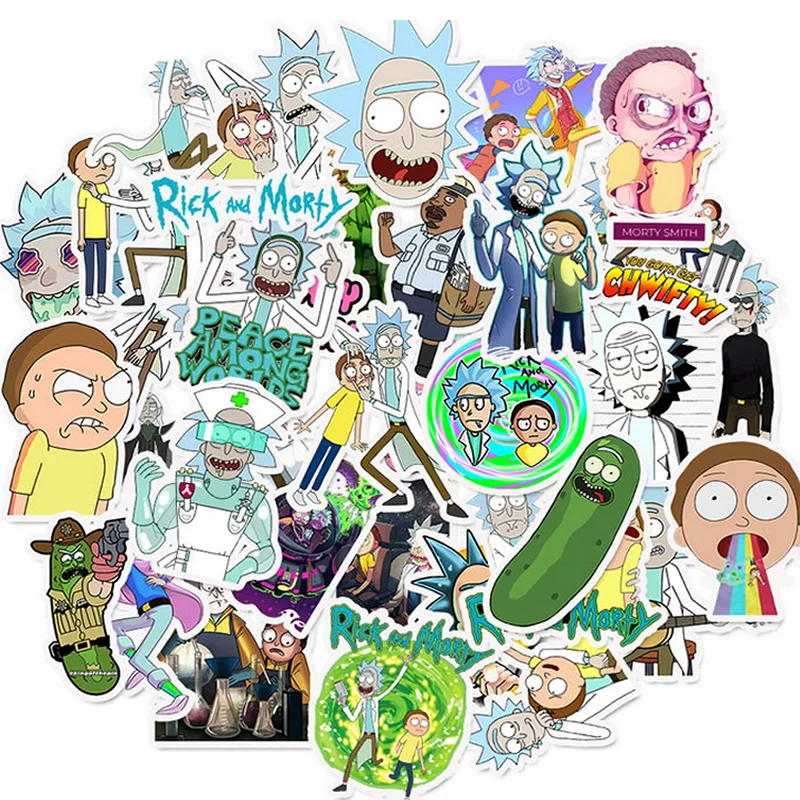 10/30/50pcs Pack Cartoon Rick And Morty Sticker Waterproof PVC Skateboard Water Bottle Snowboard Laptop Luggage Kid Toy Stickers
10/30/50pcs Pack Cartoon Rick And Morty Sticker Waterproof PVC Skateboard Water Bottle Snowboard Laptop Luggage Kid Toy Stickers