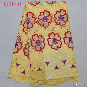 Yellow African Cotton Dry Lace Fabric Stones 2020 High Quality Bridal Embroidered Nigerian Swiss Voile Lace In Switzerland SK252
Yellow African Cotton Dry Lace Fabric Stones 2020 High Quality Bridal Embroidered Nigerian Swiss Voile Lace In Switzerland SK252
