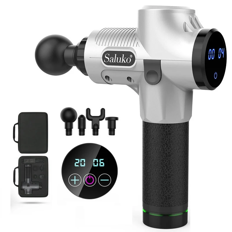 LED Massage Gun 31 Speed Percussion Vibration Muscle Body Relaxing Exercising Therapy W/ 4 Tips Slimming Pain Relief Massage
LED Massage Gun 31 Speed Percussion Vibration Muscle Body Relaxing Exercising Therapy W/ 4 Tips Slimming Pain Relief Massage