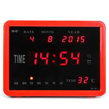 Large Digital Alarm Clock Modern Design LED Display Electronic Table Clock with Week Temperature Calendar Clocks Desk Watch
Large Digital Alarm Clock Modern Design LED Display Electronic Table Clock with Week Temperature Calendar Clocks Desk Watch