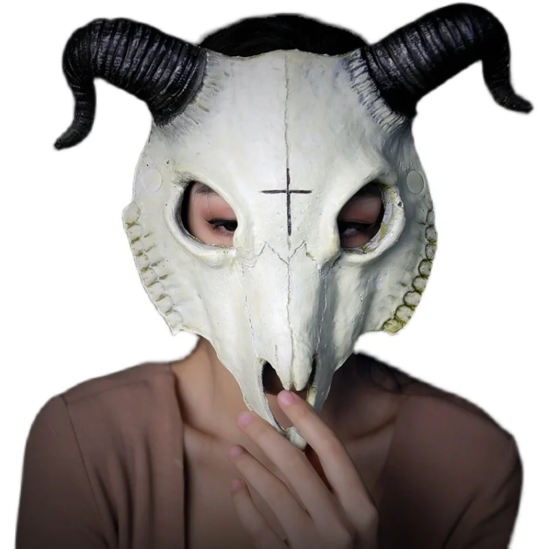 Punk Sheep cosplay mask Halloween costumes Full face Gothic mask For Men Women Anime Shofar Carnival stage show cosplay Gifts
Punk Sheep cosplay mask Halloween costumes Full face Gothic mask For Men Women Anime Shofar Carnival stage show cosplay Gifts