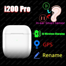 Orijinal i200 Pro TWS 1:1 kulak Bluetooth kulaklık kablosuz kulaklıklar spor kulaklık Stereo kulaklık elari PK Aire 2 3 i9000 i12(China)