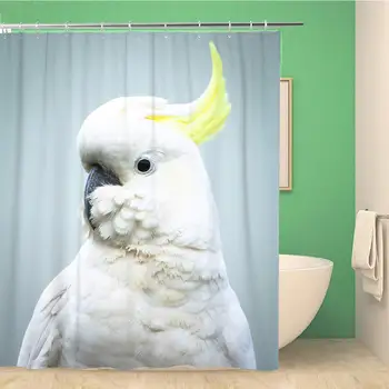 Bathroom Shower Curtain Sulphur Crested Cockatoo Cacatua Galerita Head and Shoulders Feathers Polyester Fabric 72x78 inches
Bathroom Shower Curtain Sulphur Crested Cockatoo Cacatua Galerita Head and Shoulders Feathers Polyester Fabric 72x78 inches