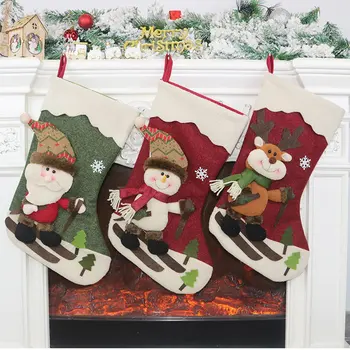New Santa Stocking Sock Candy Bags Christmas Tree Ornaments Pendants Gift Bag For Children Fireplace Hanging Decor Party Supply
New Santa Stocking Sock Candy Bags Christmas Tree Ornaments Pendants Gift Bag For Children Fireplace Hanging Decor Party Supply