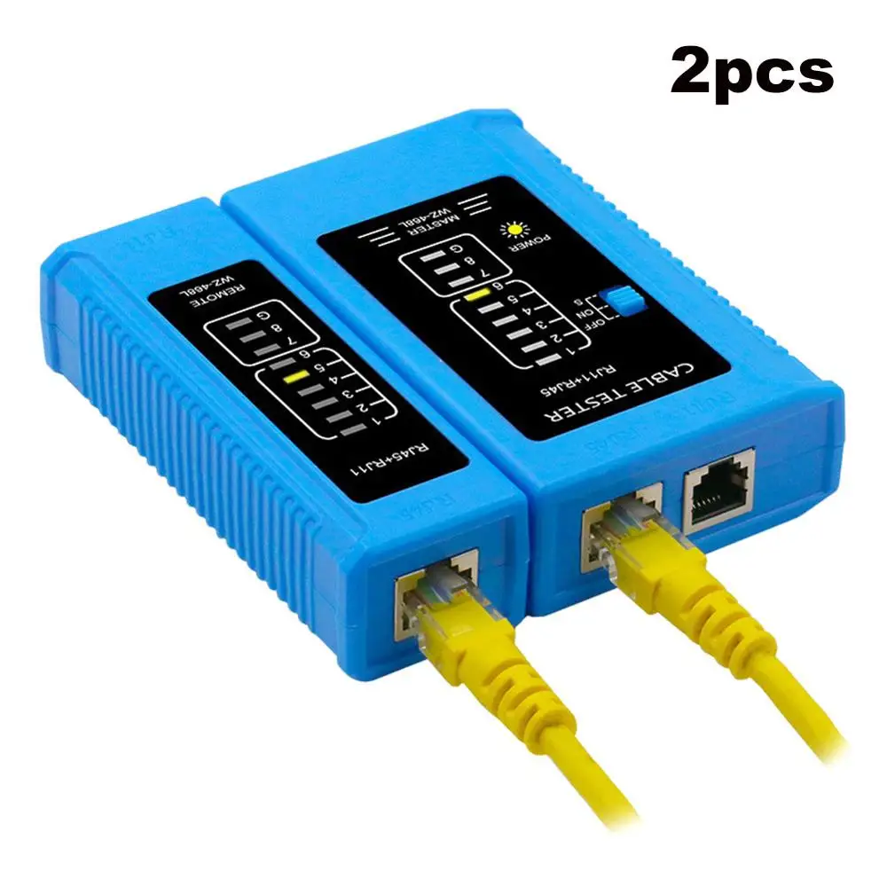 2pcs Professional RJ45 Cable lan tester Network Cable Tester RJ45 RJ11 RJ12 CAT5 CAT6 UTP LAN Cable Tester Networking Tool
2pcs Professional RJ45 Cable lan tester Network Cable Tester RJ45 RJ11 RJ12 CAT5 CAT6 UTP LAN Cable Tester Networking Tool