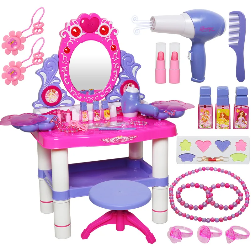 Hot Selling Children Cosmetics Princess Toy Makeup Set GIRL'S Play House Birthday Gift Dressing Table
Hot Selling Children Cosmetics Princess Toy Makeup Set GIRL'S Play House Birthday Gift Dressing Table