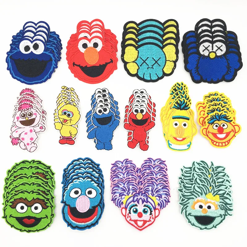 5PCS/set Sesame Street Elmo Cookie Monster Patches for Clothes Embroidery Iron On Patch Cute DIY Stickers Clothes Kids T-shirt
5PCS/set Sesame Street Elmo Cookie Monster Patches for Clothes Embroidery Iron On Patch Cute DIY Stickers Clothes Kids T-shirt
