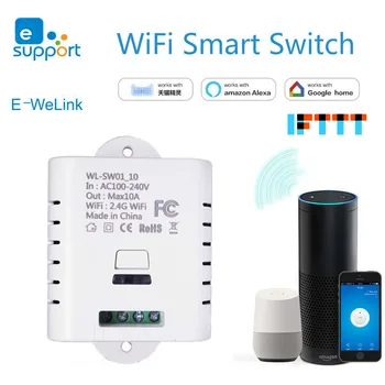 Intelligent switch WiFi lamp refit remote remote timing switch Alexa GoogleHome 10A /16Apower
Intelligent switch WiFi lamp refit remote remote timing switch Alexa GoogleHome 10A /16Apower