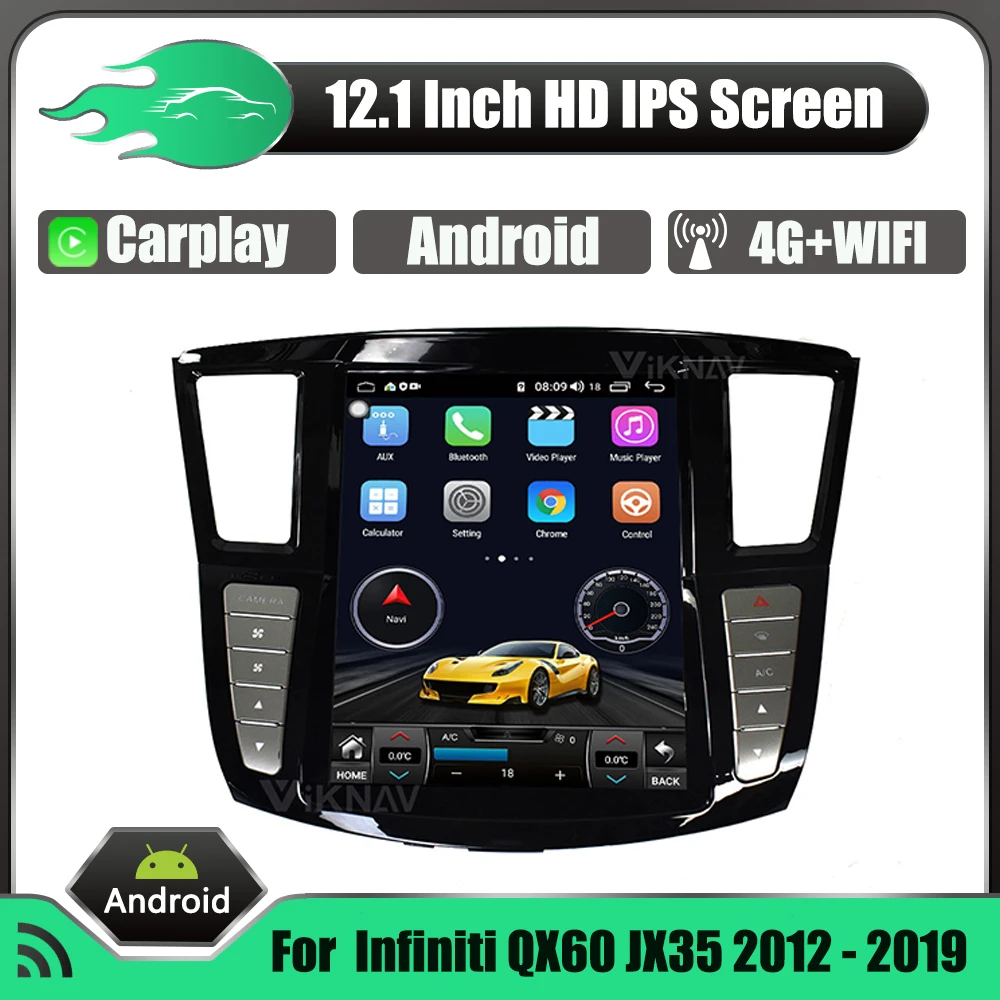 12.1 Inch Car Multimedia Stereo Radio For Infiniti QX60 JX35 2012-2019 Android DVD Player GPS Navigation Head Unit
12.1 Inch Car Multimedia Stereo Radio For Infiniti QX60 JX35 2012-2019 Android DVD Player GPS Navigation Head Unit