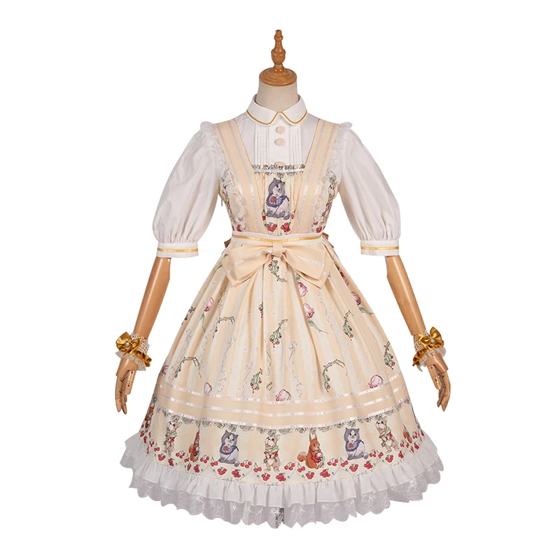 Palace tea party sweet lolita dress vintage lace bowknot cute printing princess victorian dress kawaii girl gothic lolita jsk
Palace tea party sweet lolita dress vintage lace bowknot cute printing princess victorian dress kawaii girl gothic lolita jsk