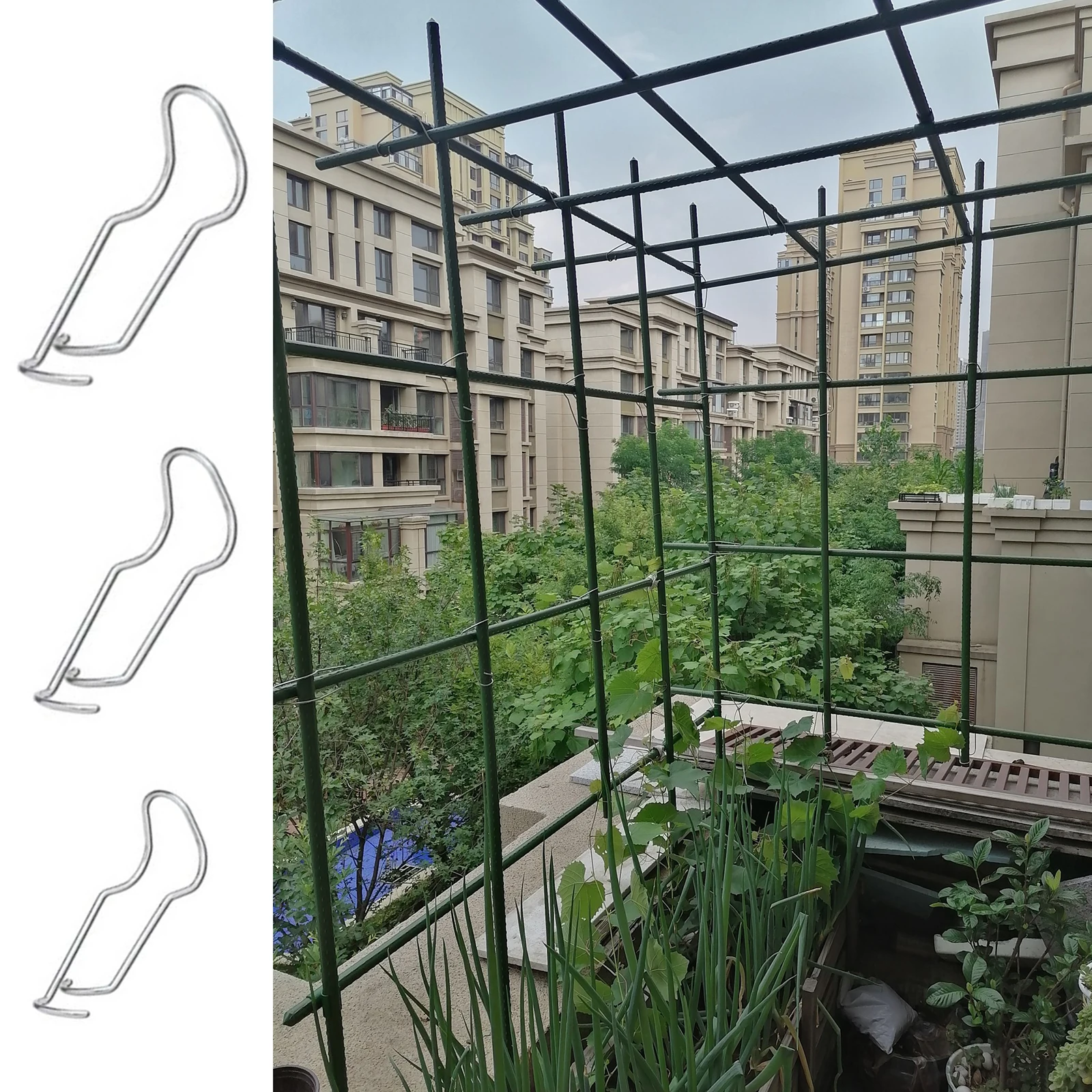 Garden Pipe Support Agriculture Wire Clip Silver For Flower Bracket 24pcs Strong And Durable Fixing Clamp Connector
Garden Pipe Support Agriculture Wire Clip Silver For Flower Bracket 24pcs Strong And Durable Fixing Clamp Connector