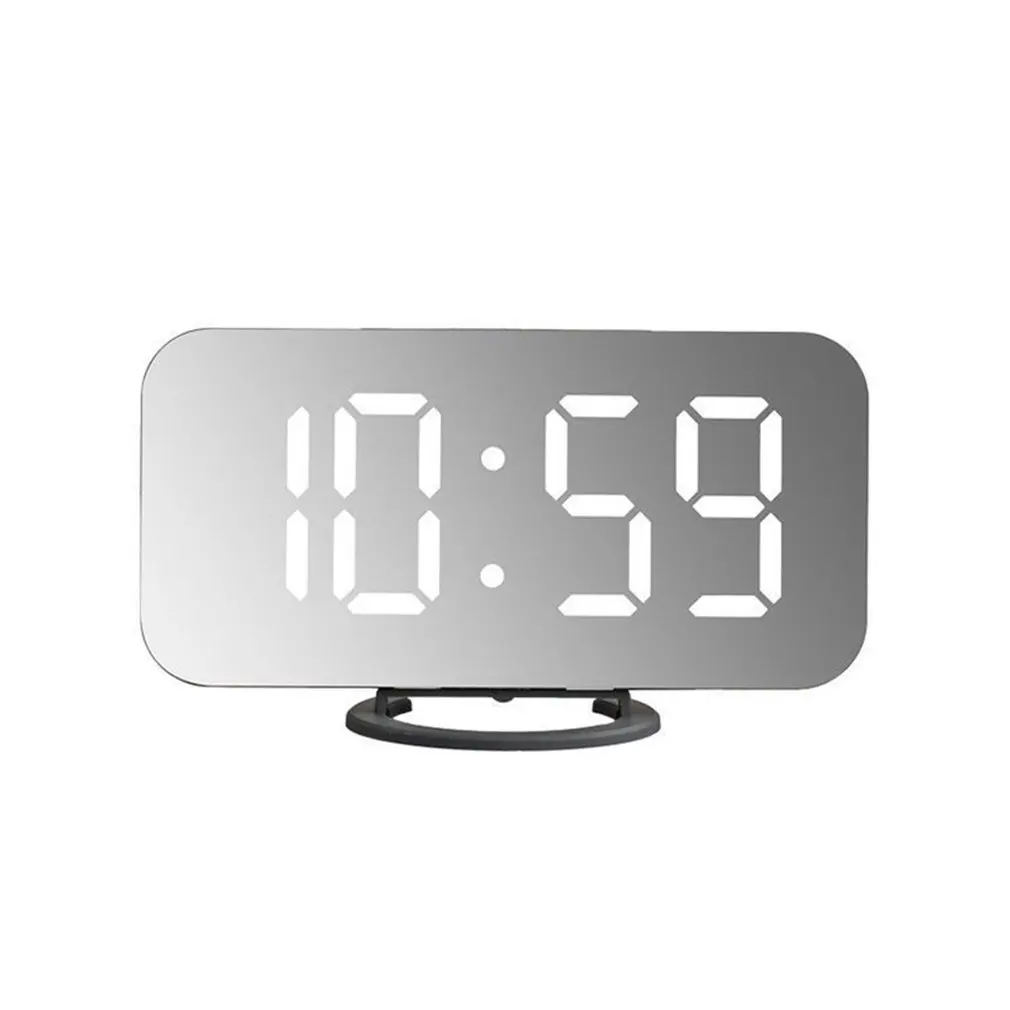 Creative LED Mirror Alarm Clock Digital Snooze Table Clock Home Decoration Portable Electronic Clock for Bedroom
Creative LED Mirror Alarm Clock Digital Snooze Table Clock Home Decoration Portable Electronic Clock for Bedroom