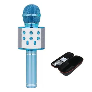 WS858 Wireless Karaoke Microphone Bluetooth Singing Recording Interviews or Kids Home KTV Party Handheld Mic
WS858 Wireless Karaoke Microphone Bluetooth Singing Recording Interviews or Kids Home KTV Party Handheld Mic